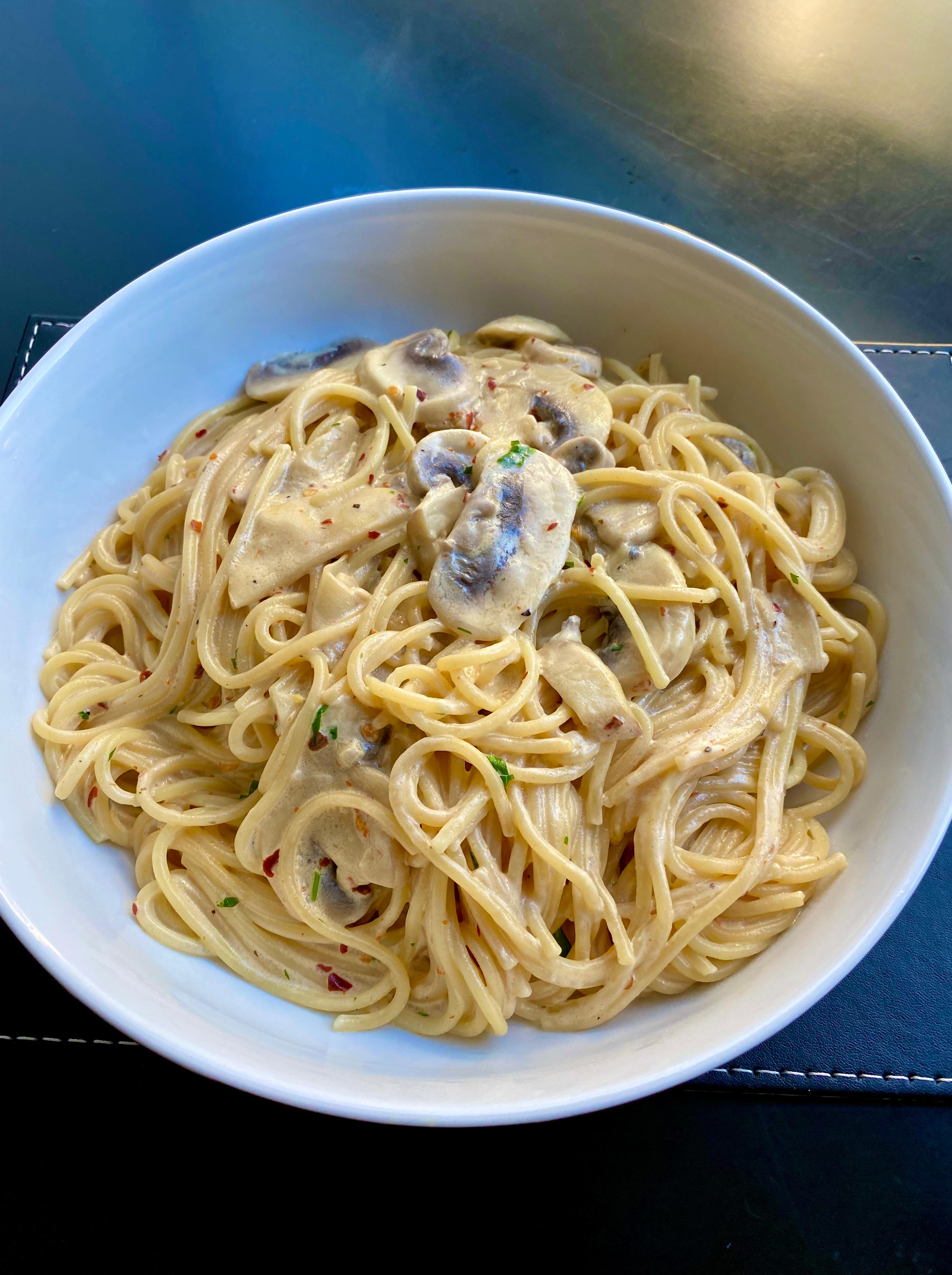 Mushroom Carbonara